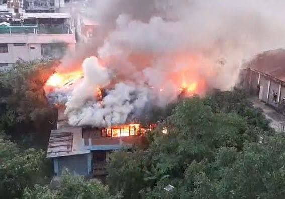 Fire near Manipur Secretariat Complex